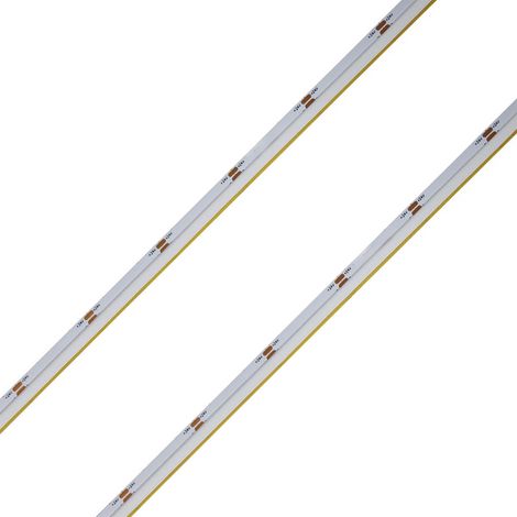24V Striscia Led COB Illuminazione Laterale 10W/M 100lm/W CRI Ra93 Angolo 180 Dimmerabile IP20 Sezione Taglio 33.3mm, Disponibili 3000K 4000K 6500K MS1268 (Bianco Caldo 3000K)