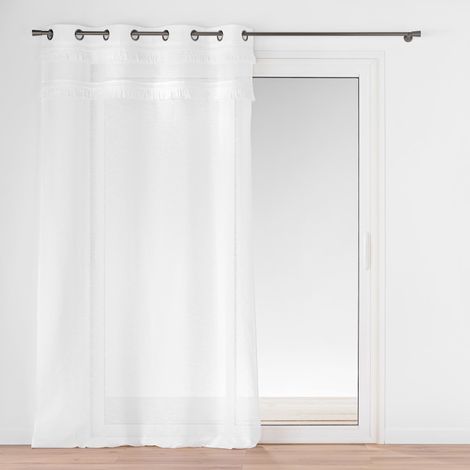 Fenstergardine mit Fransen, 140 x 240 cm, FRANGINA