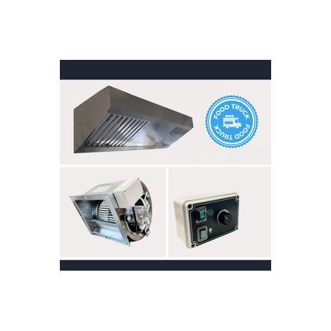 Pack Spécial FOOD TRUCK hotte + moteur + variateur L 1 mètre