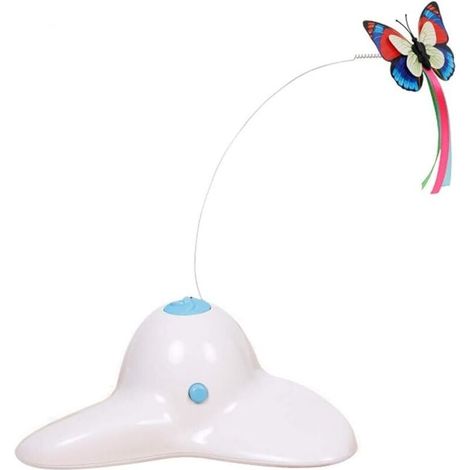 Jouet interactif pour chat Jouet interactif d'intérieur pour chat avec papillon rotatif à 360°- (1/4)