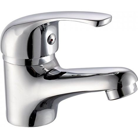 Robinet de salle de bain, Alliage de zinc évier Mitigeur de lavabo à levier unique Chrome Robinet de salle de bain (1/4)