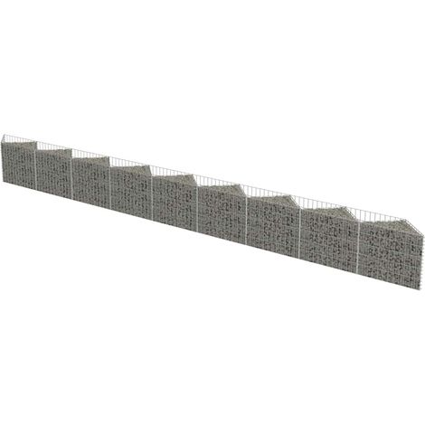 Maison Exclusive - Gabionenwand Verzinkter Stahl 630×30×50 cm