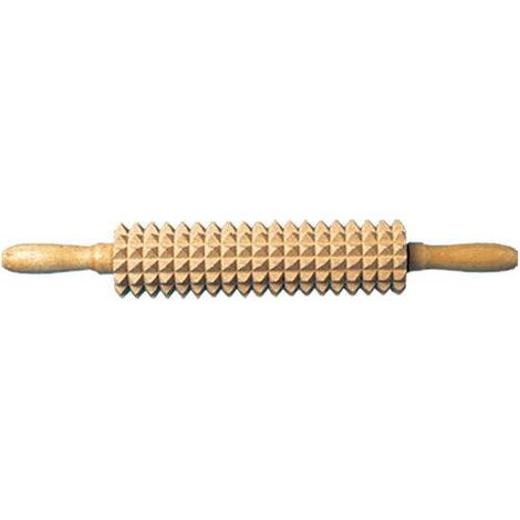 Rouleau à pâtisserie à axe en acier 220 x 50 mm Naturel
