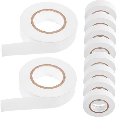 10 rouleaux de ruban isolant électrique en PVC clair pour usage (1/5)