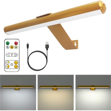 Lampe LED sans fil avec télécommande, lampe de peinture Rechargeable, projecteur mural à intensité variable pour afficher des œuvres d'art (1/5)