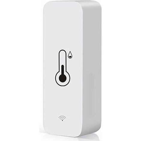 RGE Tuya Capteur Intelligent de TempéRature et D'Humidité WiFi APP Moniteur à Distance pour Maison Intelligente Var Vie Intelligente Travailler avec Alexa Blanc (1/5)