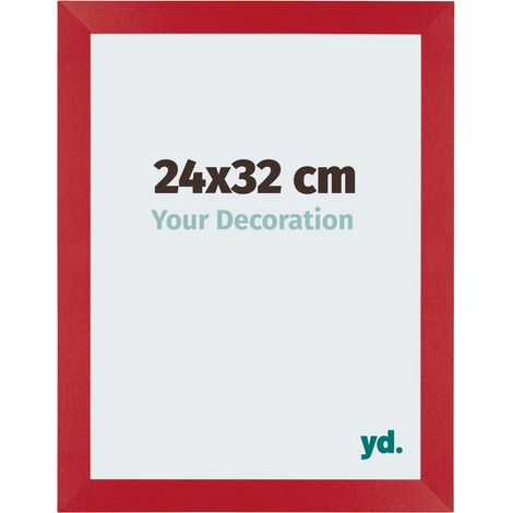 yd. - Cadre photo 24x32 - Rouge - MDF - Mura