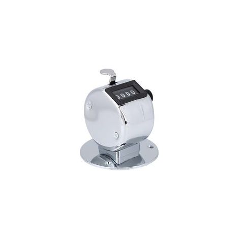 Compteur Manuel en Métal, Compteur de Pointage Portatif à 4 Chiffres, Compteur Mécanique Compte Jusqu'à 9999, Mini Compteur Numérique de Support de Ceinture pour Jeux de Sport (1/5)