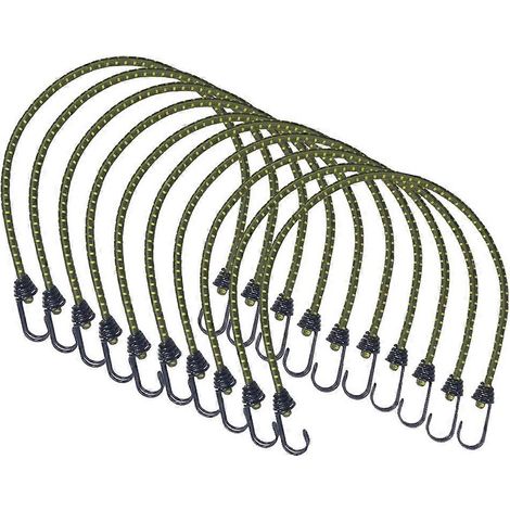 Hochelastisches Gummiseil mit Haken zur Befestigung von Campingzelten und Gepäck, Outdoor-Zubehör, B (1/5)