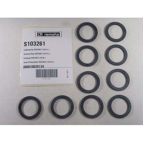 Remeha Guarnizione 45x34x3 (10x), S103261