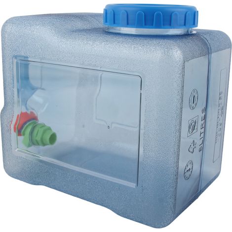 Seau d'eau PC Pure Water Bucket, réservoir d'eau portable de grande capacité (8 L) idéal pour le camping, les pique-niques et les voyages en voiture. (1/5)