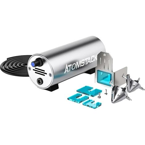 Pompe à air assistée, débit d'air réglable 10-30L/min, élimination de la poussière de fumée, F30, Prise EU (1/2)