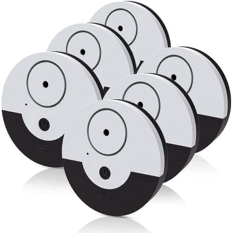 Système d'alarme de fenêtre avec capteur de vibrations de 130 dB pour la sécurité des portes de maison et des camping-cars 6 unités noires (1/3)