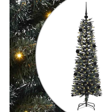 Albero di Natale Albero natalizio Albero festivo artificiale con 150 LED Verde 150 cm (1/5)