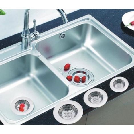 Évier en acier inoxydable crépine douche drain de plancher salle de bains prise piège Catcher cheveux évier cuisine filtre (1/3)