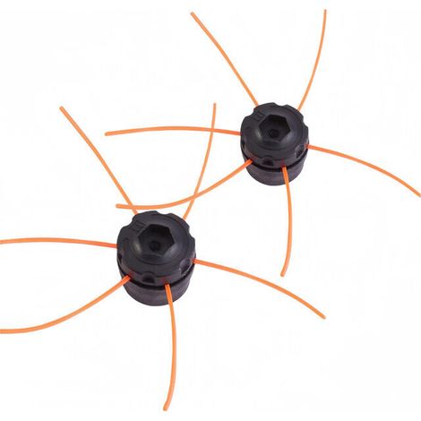 2 Coupe de tête de tondeuse à gazon , ensemble de têtes de coupe universelles en plastique avec fil - pour débroussailleuse thermique- M101.25 (1/5)