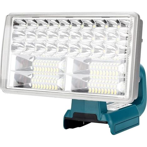 Ikodm LED Work Light Portable Outdoor Work Lamp with USB Charging Port,8 Inch 3300lm Flashlight,Compatible with MaKita 14.4V-20V Lithium Battery BL1860B BL1850B BL1840 (1/5)