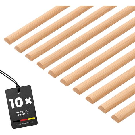 KGM 10x Halbrundstab Kiefer 13×28×900 mm – Massivholz roh