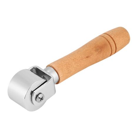 Outil de roulage artisanal en cuir avec manche en bois et acier au carbone (2,6 cm)