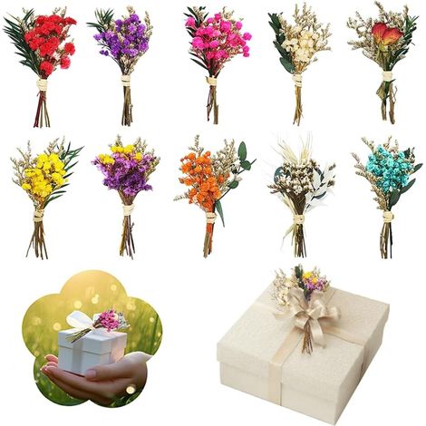 10 Pièces Mini Bouquet De Fleurs Séchées (1/5)