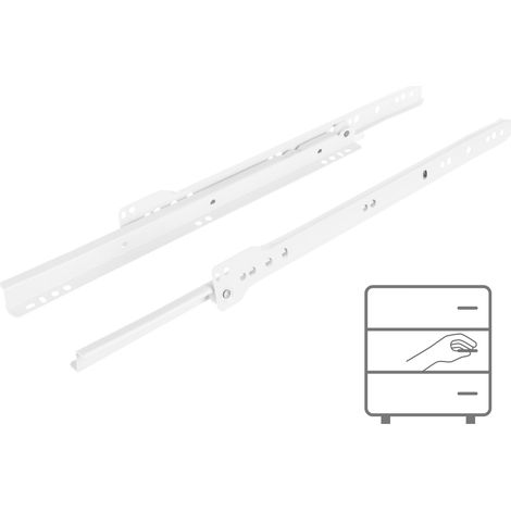 Guide à rouleaux 350 mm blanc 20 kg Riex NR09 (1/5)