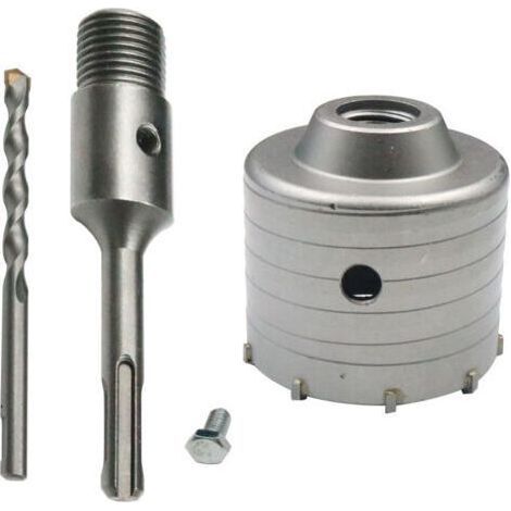 Concrete hole saw adapter 110 mm + central drill for brick concrete cement stone (100 mm + 110 mm + 110 mm)