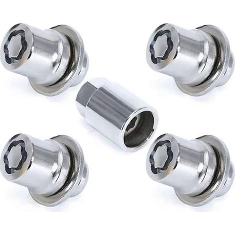 écrous + 1 clé antivol, hauteur 33 mm, écrous de roue antivol M12 x 1,5 pour Toyota 2001-2023, remplacement pour 00276-00900 (1/5)