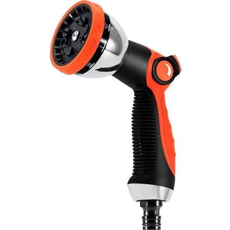 Gartenschlauch-Spritzpistole – 10 einstellbare Modi – Robuster Sprühkopf für Autowäsche, Haustierdusche und Pflanzenbewässerung – Crezuo (1/4)
