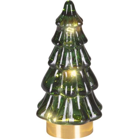 Batt. Micro LED Gl.baum grün 5 Etag. Ø 6 cm H: 12,8 cm ww