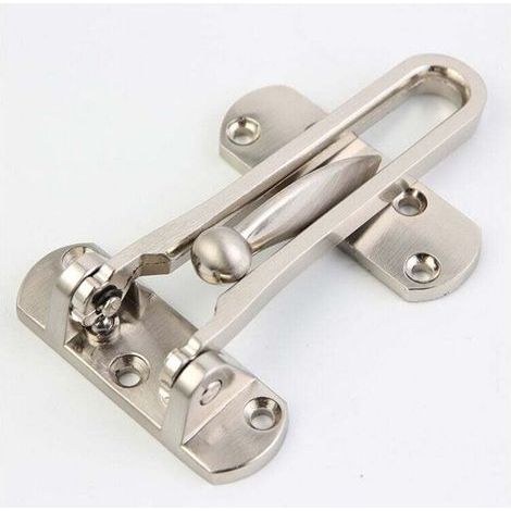 pair 2Pack Entrebailleur de Sécurité Porte Acier Fenêtre Garde Verrou Porte d'Entrée Sans Chaîne Loquet de Verrouillage Pour Fenêtre Porte, Empêche l'Entrée Par Effraction