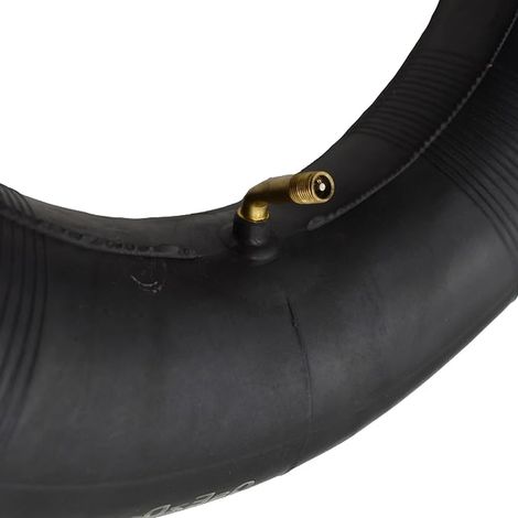 Chambre à air 4.00-8, avec valve incurvée, convient pour brouette, diable, chariot, roue de secours, et plus (1/2)