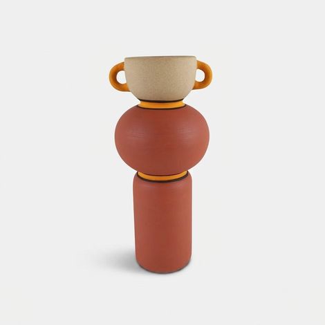Vaso decorativo in ceramica Anfora Mexicana (1/3)