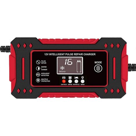 Chargeur de batterie pratique à impulsions pour réparation de batterie, camionnette et moto. (1/5)