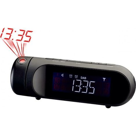 New Majestic RS 119P DAB Digitaler Wecker Schwarz