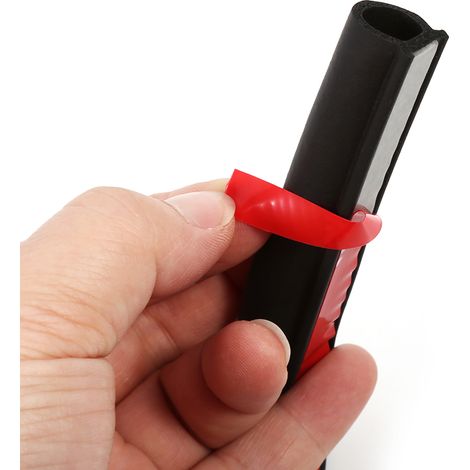 Joint d'étanchéité en caoutchouc en forme de D de 8 m pour portière de voiture, garniture creuse. (1/5)