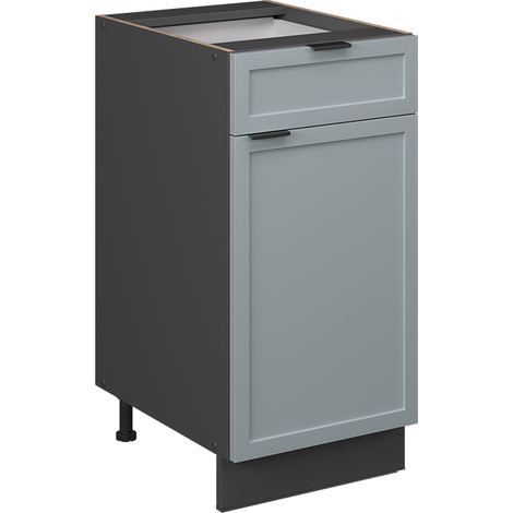 Küchenschränke  Fame-Line, Hellblau-grau, 40 cm ohne Arbeitsplatte, Vicco