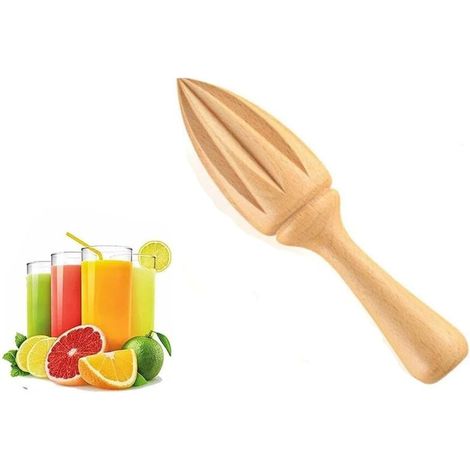 1 pièce - Juicer - Bois massif non traité - Tiroir manuel - Convient pour la cuisson et la cuisson, accessoire de cuisine pratique (1/5)