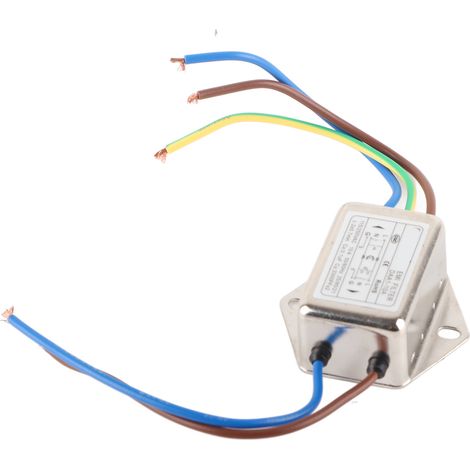 Universeller einphasiger EMI-Netzfilter, Rauschunterdrücker für die industrielle Automatisierung, 115–250 V AC, einpoliger Filter (1/5)