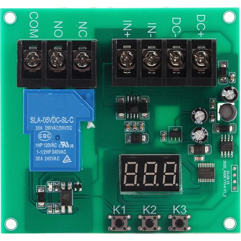Module de relais de détection de courant, affichage LED de protection de module CC de haute précision pour l'industrie (1/5)