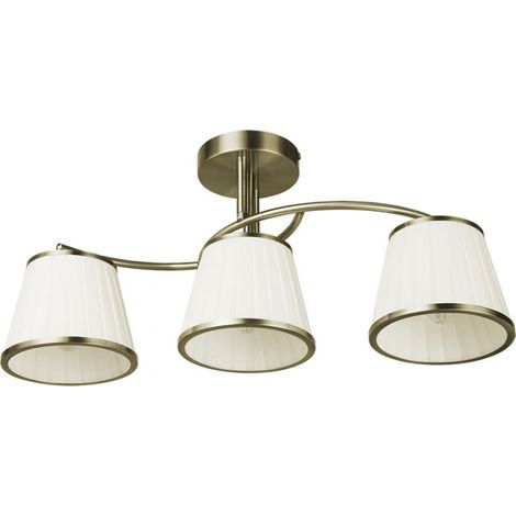 Lampe suspension abrila Lantanas cuir 56 cm métal (1/2)