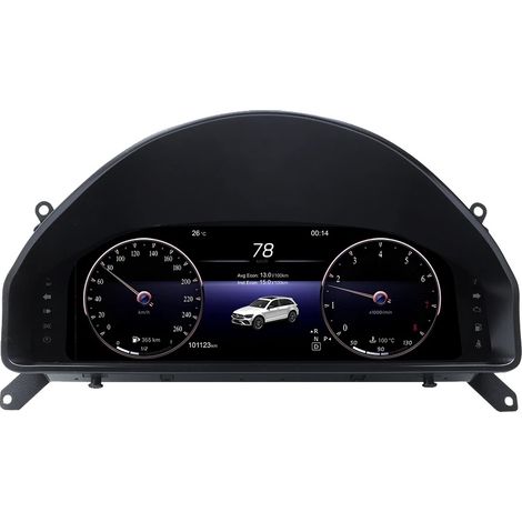 Cruscotto digitale con schermo da 12,3 pollici, mantiene le funzioni originali, per Mercedes Classe C W204 NTG4.0 2008-2011 (1/2)