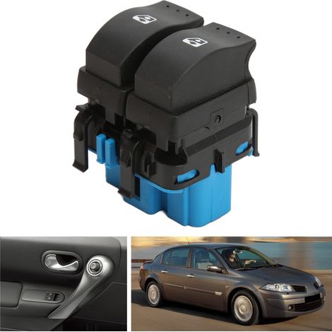 Interrupteur de vitre électrique avant pour Vauxhall Vivaro E7 2003‑2019, pièce de rechange 4417286 (1/5)