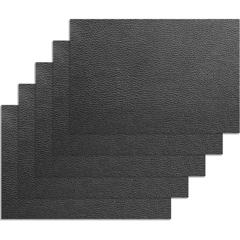 Patch Réparation Cuir PU - Auto-Adhésif - Pour Siège Canapé Meuble - 20 x 30 cm - Lot de 5 (1/5)