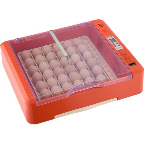 Incubateur 36 œufs automatique avec retourneur, lampe mirage LED, bac à eau, contrôle température et humidité, fenêtre 360° claire pour poussins, canards, oies, cailles. (1/5)