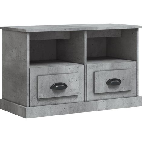Mobile TV multimediale scaffale per televisione televisore buffet sala da pranzo soggiorno camera da letto 80 x 35 x 50 cm derivati del legno grigio 020026287