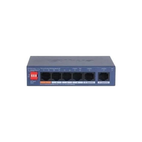(DH-CS4006-4GT-60-V2) DAHUA SWITCH 6 PUERTOS CLOUD MANAGED GIGABIT, 4 PUERTOS POE, 60W, HI-POE, L2