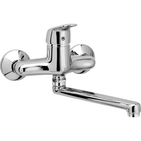RUBINETTO MISCELATORE MONOCOMANDO PER LAVELLO A PARETE SERIE KAPPA 1/2   RUBINETTERIE EURORAMA S.P.A.