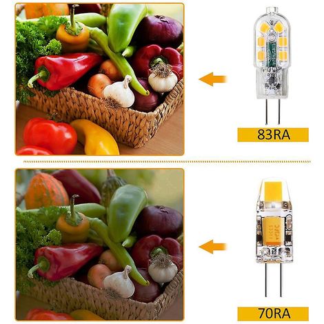 Tomshine AC/DC 12V 3W G4 LED-Glühbirne, entspricht einer 30W Halogenlampe, energiesparend, bidirektional