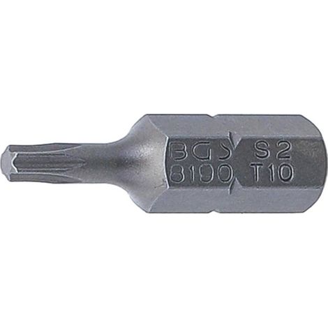 Embout Torx T10 25 mm - 6,3 mm (1/4) Profil T - Précision et Compatibilité, Acier - D-Work