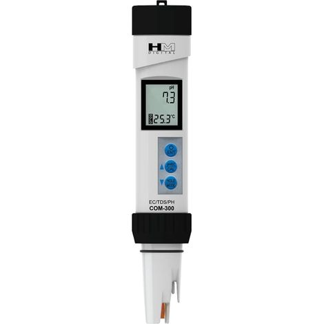 Wasserdichter digitaler pH/EC/TDS- und °C-Tester (COM-300)